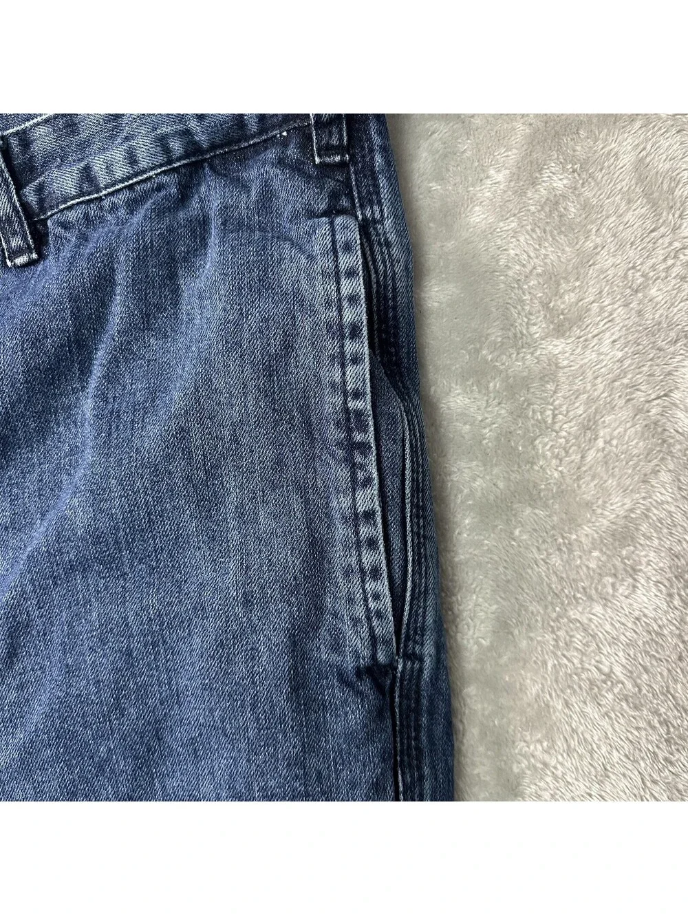 Orvis Mens Straight Leg Original Blue Jeans Pants Size 44  Blue Jean Bundle